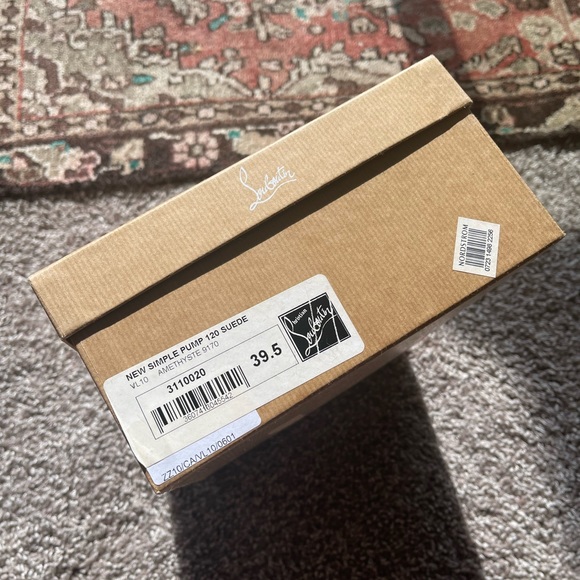 Christian Louboutin New Simple 120mm 39.5 PURPLE SUEDE - Picture 3 of 7